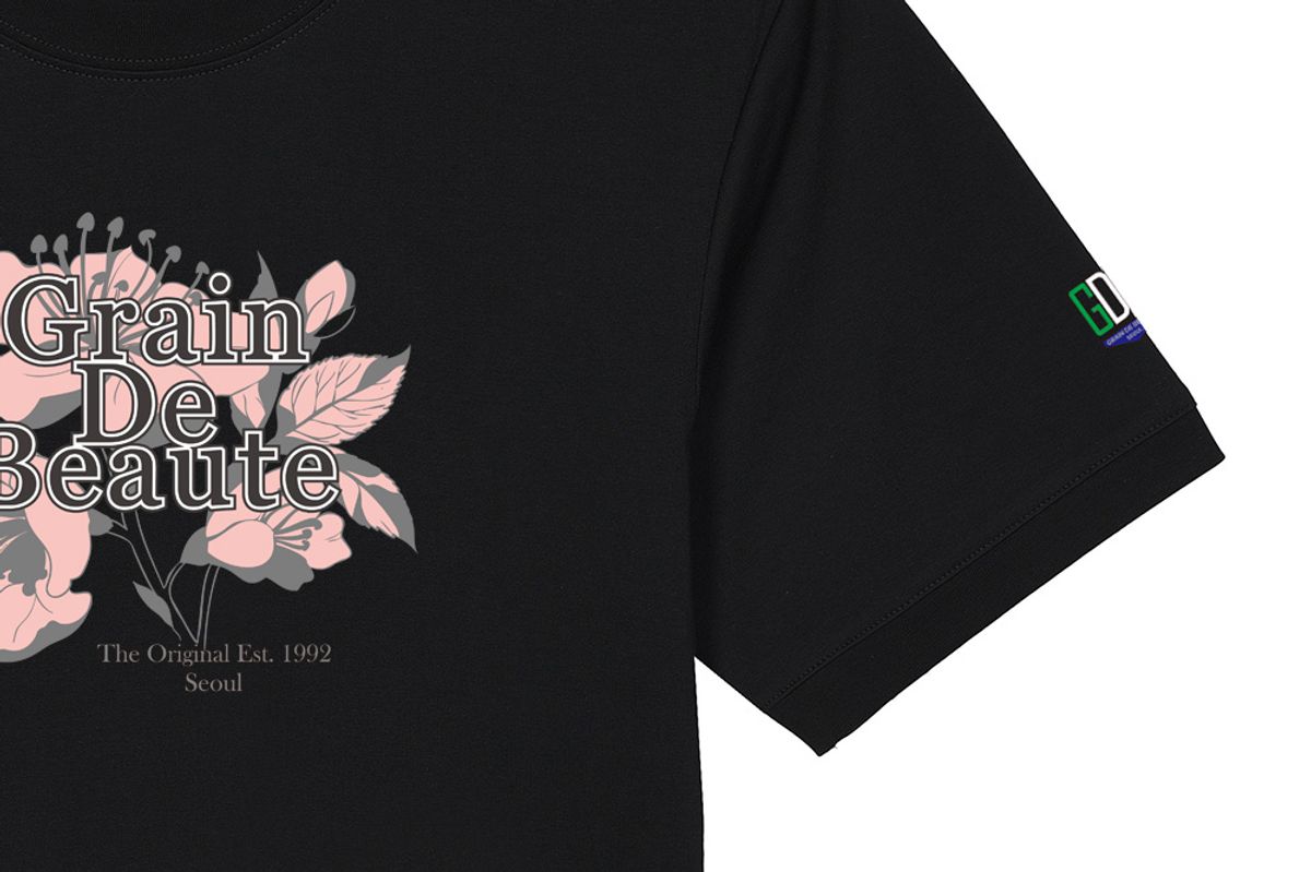 그랭드보떼(GRAIN DE BEAUTE) SIGNATURE T-SHIRT 03 [BLACK]