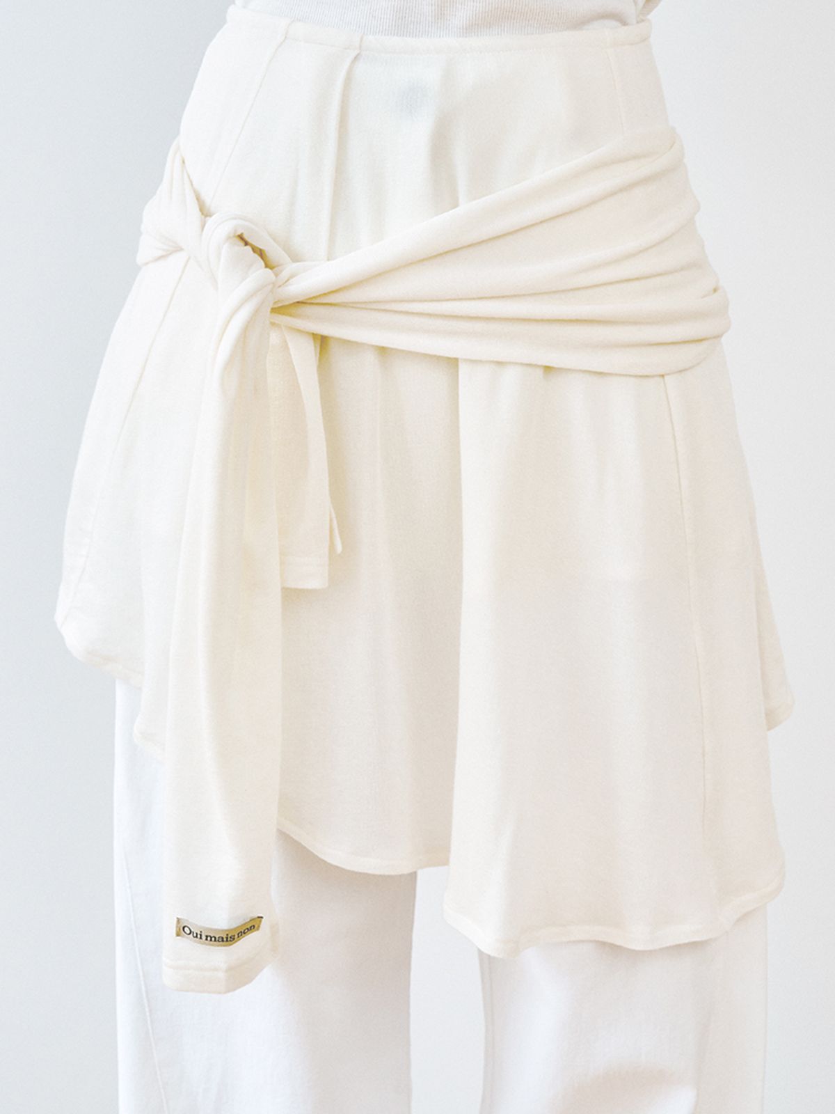 위메농(OUI MAIS NON) Clair layered tie skirts