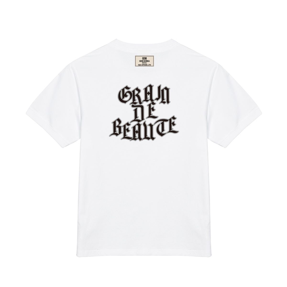 그랭드보떼(GRAIN DE BEAUTE) BACK LOGO T-SHIRT 01 [WHITE]