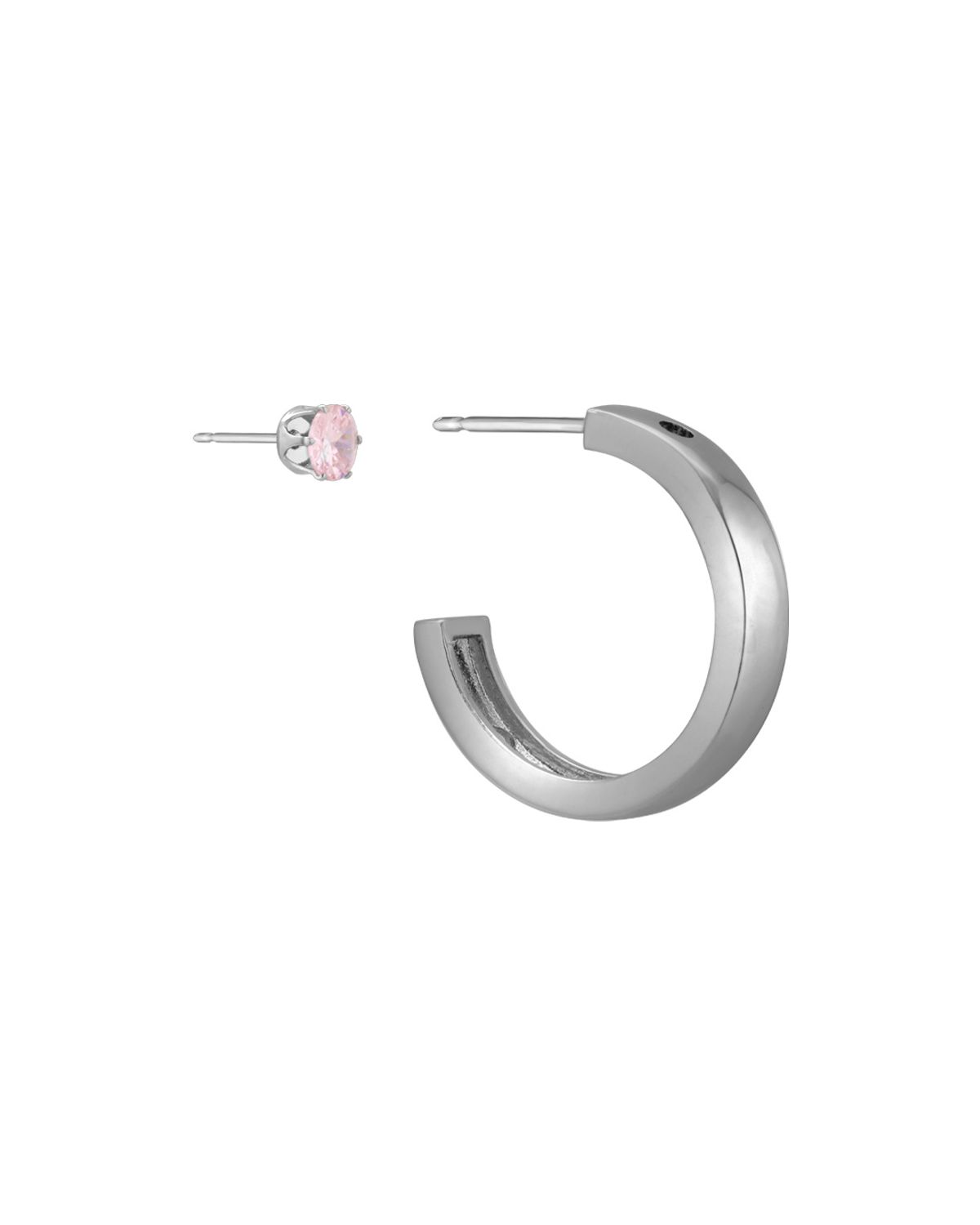 에브리벌스데이(EVERYBIRTHDAY) Earring single stone earring (Pink)