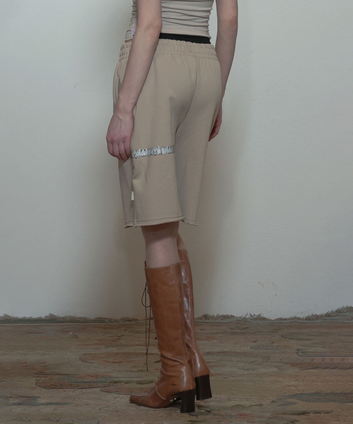 ★SCULPTOR★ Wedding Garter Belt Halfpants Gray SC24S423NMGY MUSINSA | SCULPTOR Wedding Garter Belt Jogger Pants Gray