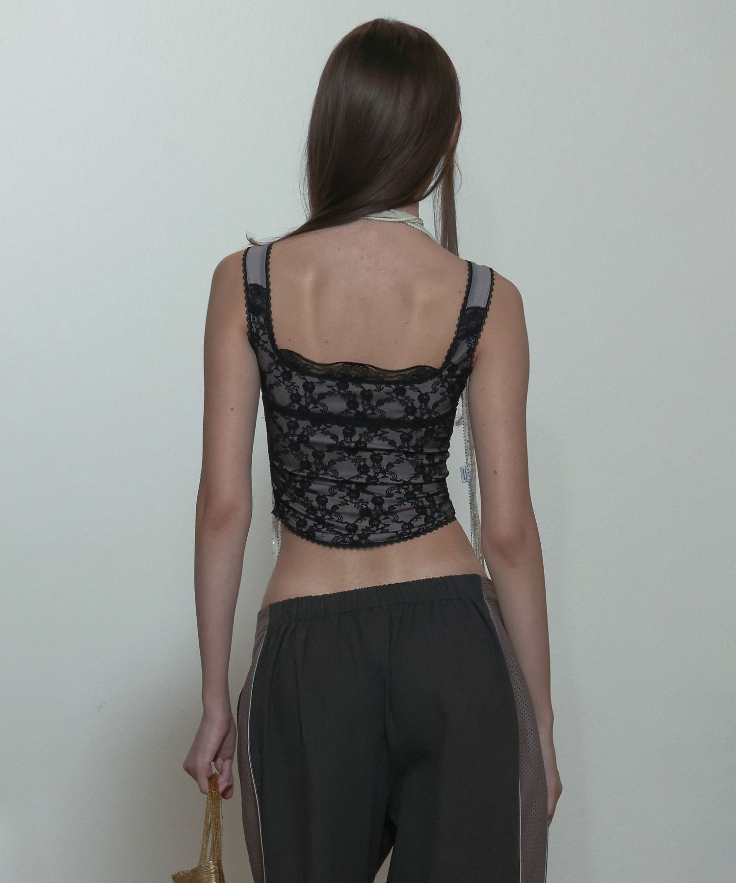 MUSINSA | SCULPTOR Team Mary Corset Top Black/Blush