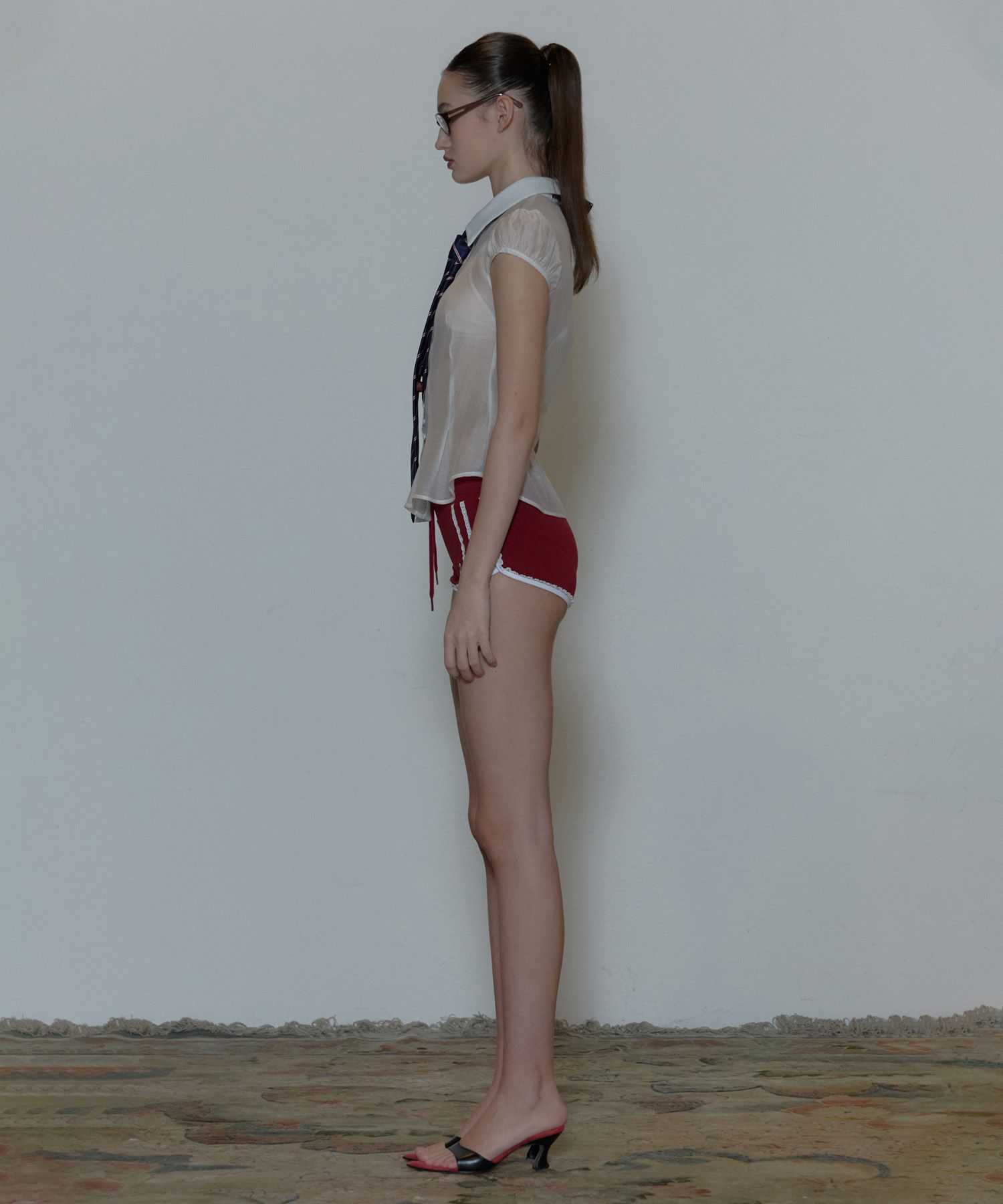 MUSINSA公式 | SCULPTOR Micro Dolphin Shorts Red
