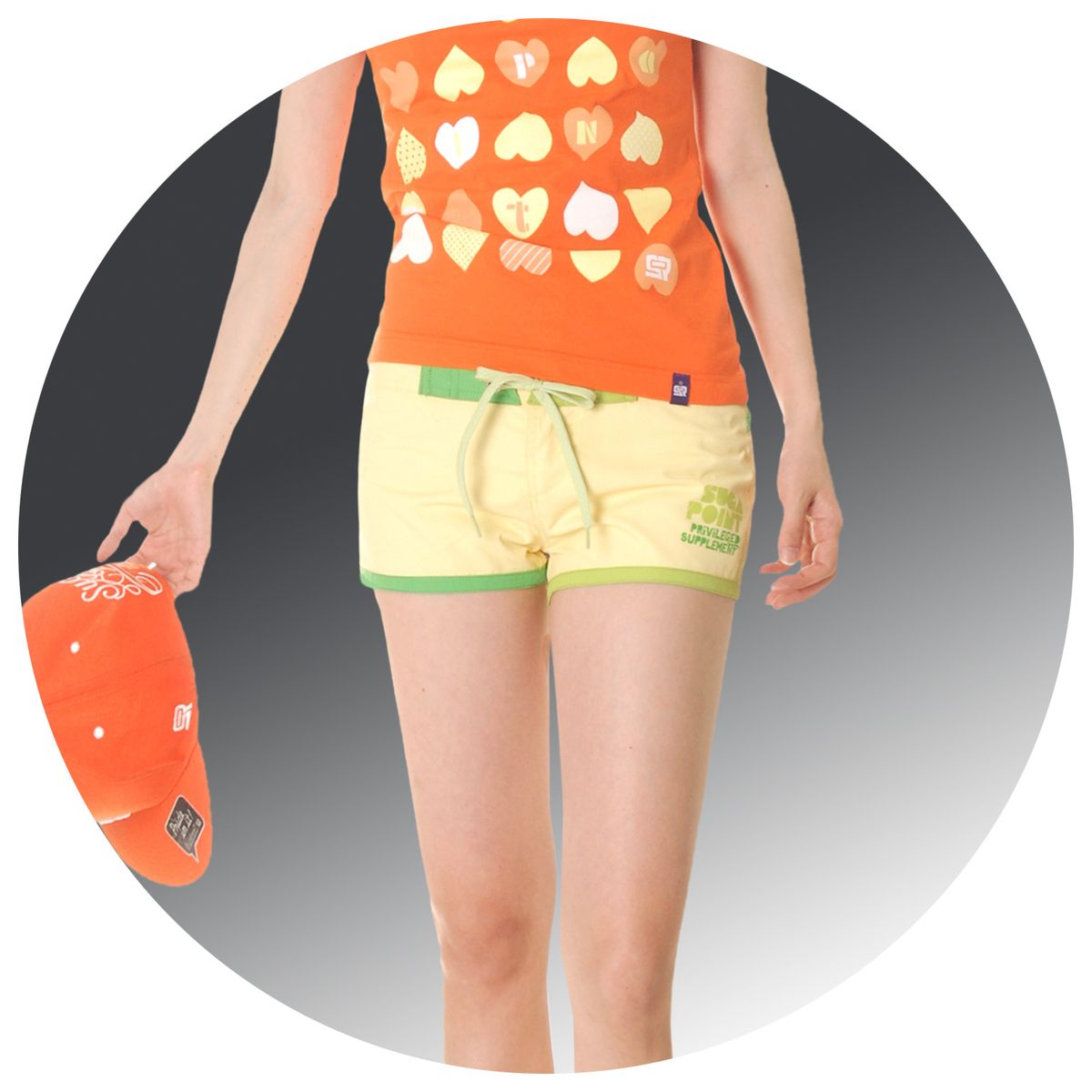 슈가포인트(SUGAPOINT) 여성 서핑/웨아크보딩 보드숏. Aurora
