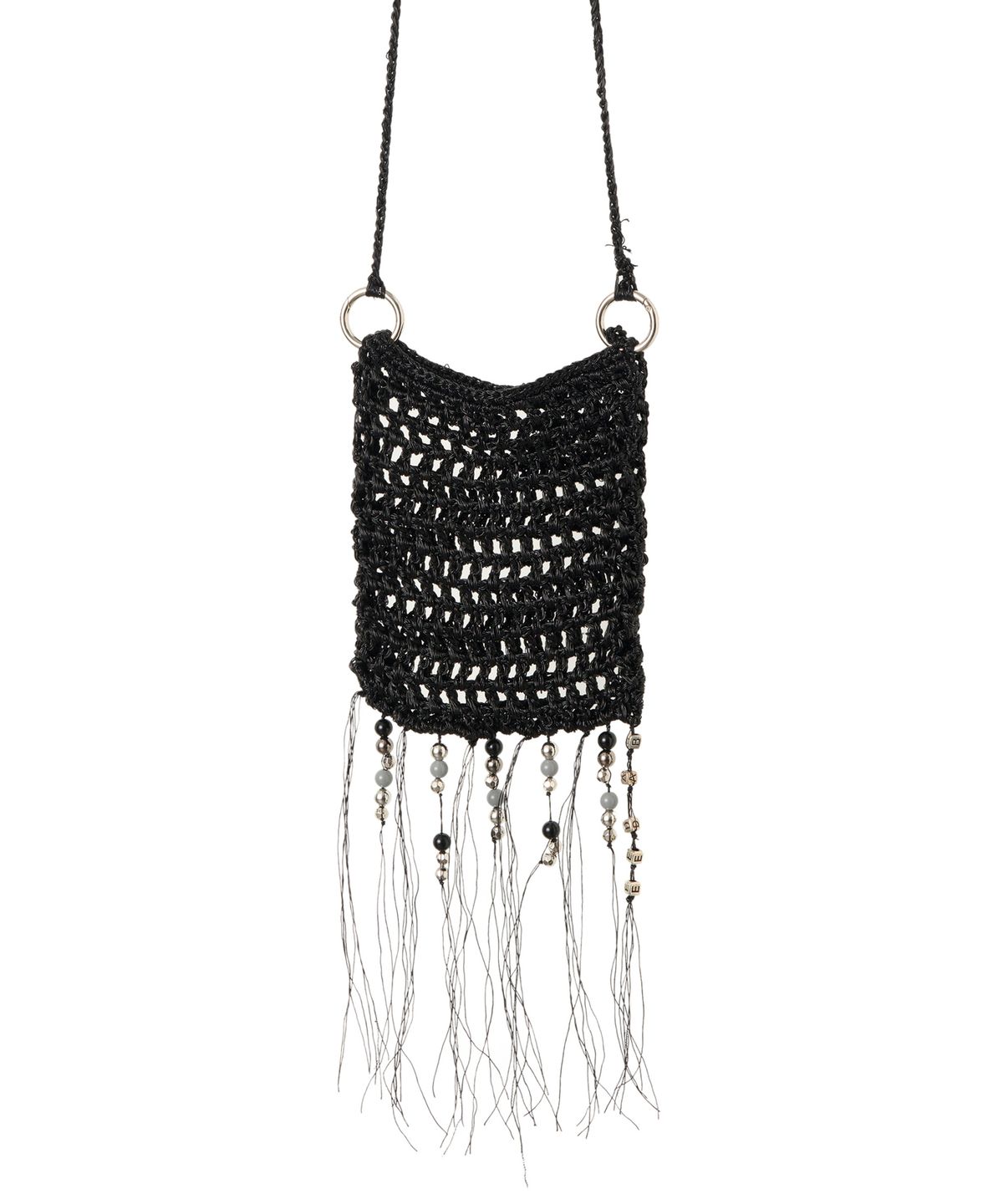 배디(BADEE) Tassel Net Bag Black