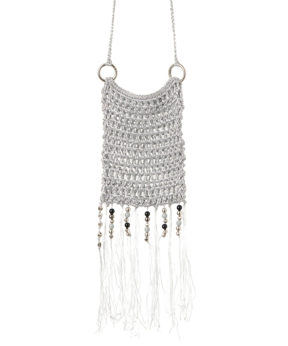 배디(BADEE) Tassel Net Bag Silver
