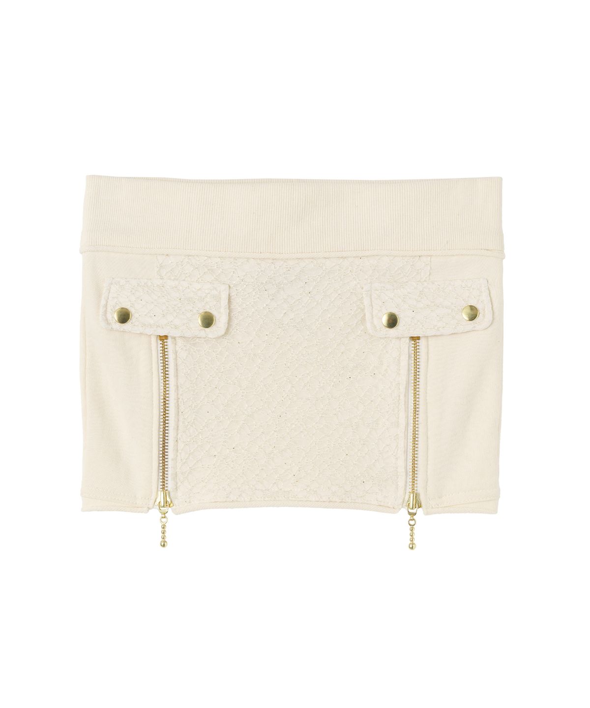 배디(BADEE) Zipper Sweat Sleeveless Cream