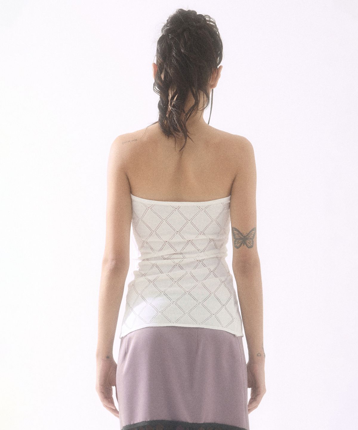 배디(BADEE) Diamond Halter Sleeveless Ivory