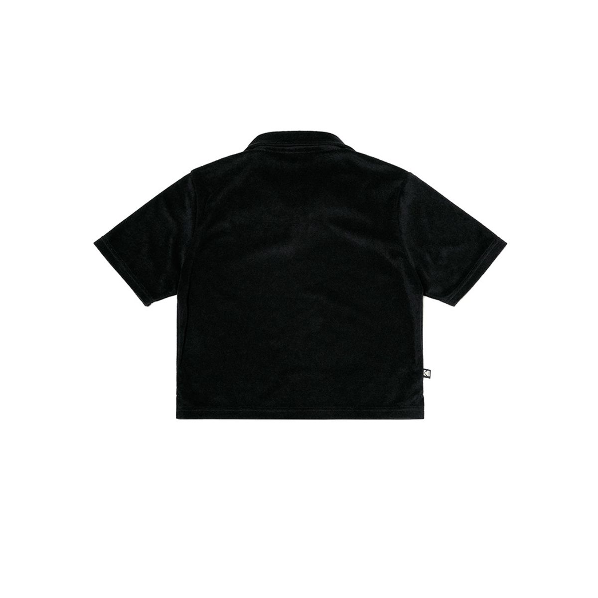 코닥(KODAK) 에센셜 테리 크롭 폴로티셔츠 우먼 BLACK