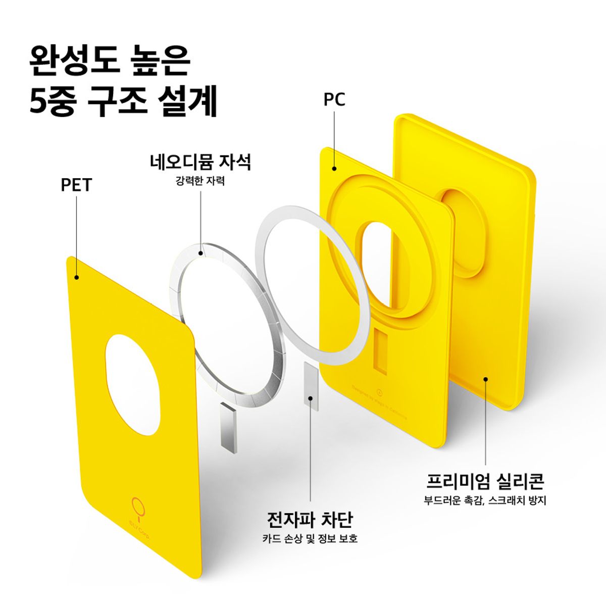 엘라고(ELAGO) 라인프렌즈 샐리 맥세이프 실리콘 카드지갑 케이스