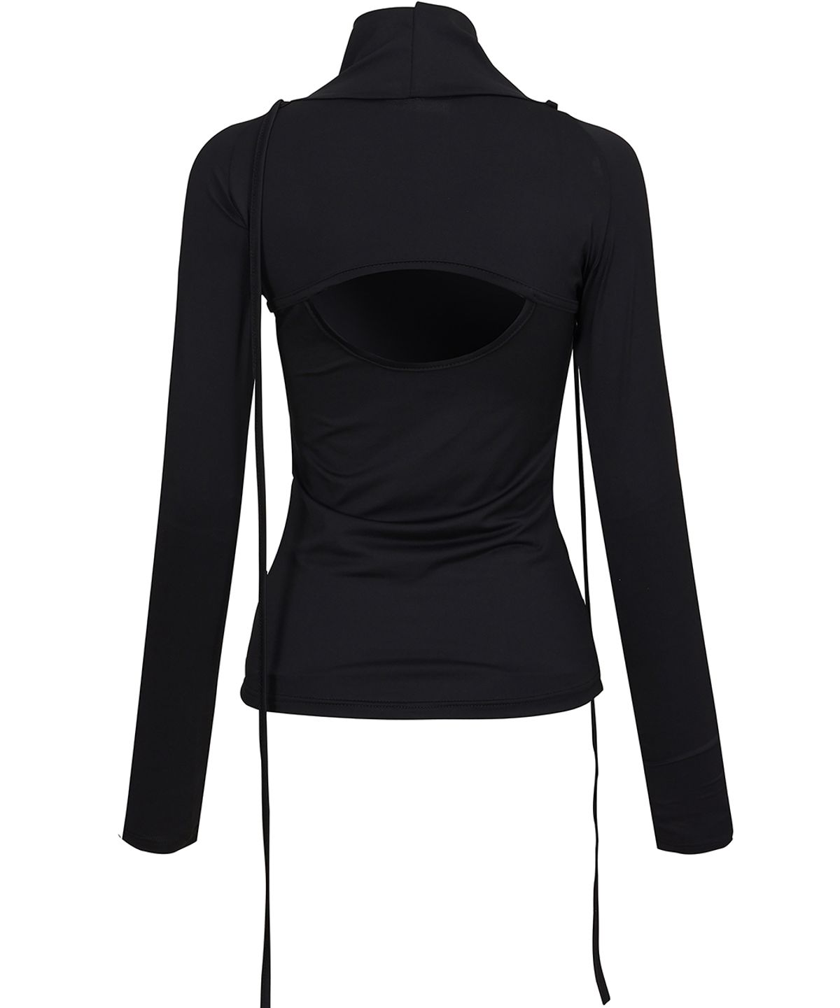 플레어업(FLAREUP) Cut-out Turtleneck Long Sleeve (FL-112_Black)