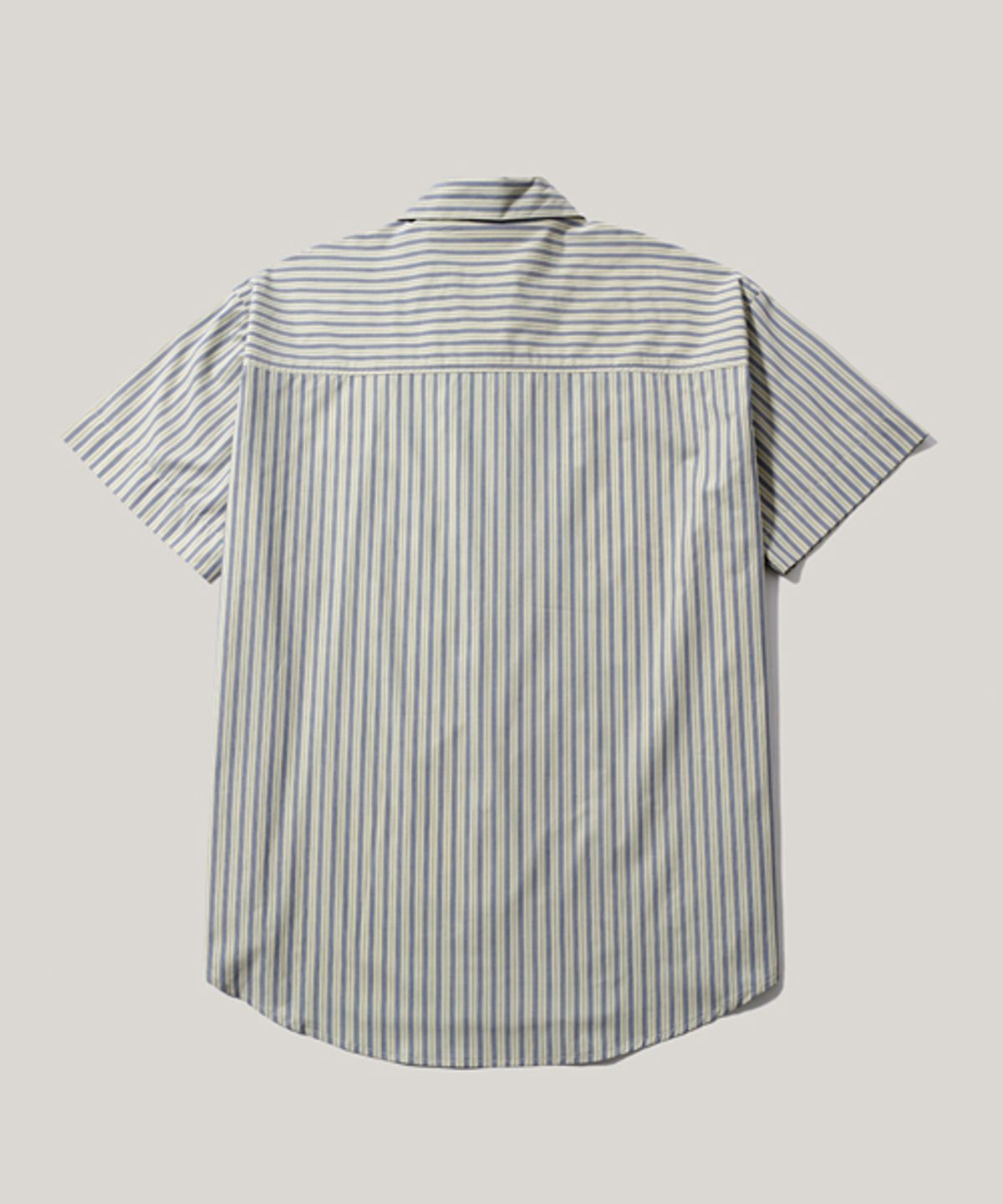 이즈(EASE) SUNDAY STRIPE 1/2SHIRTS [OVERSIZE FIT]