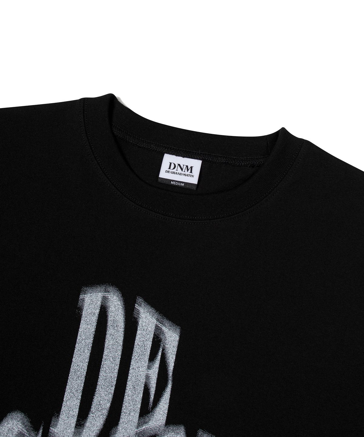디 그랜드 마틴(DE GRAND MATIN) BLURRY LOGO TEE_BLACK