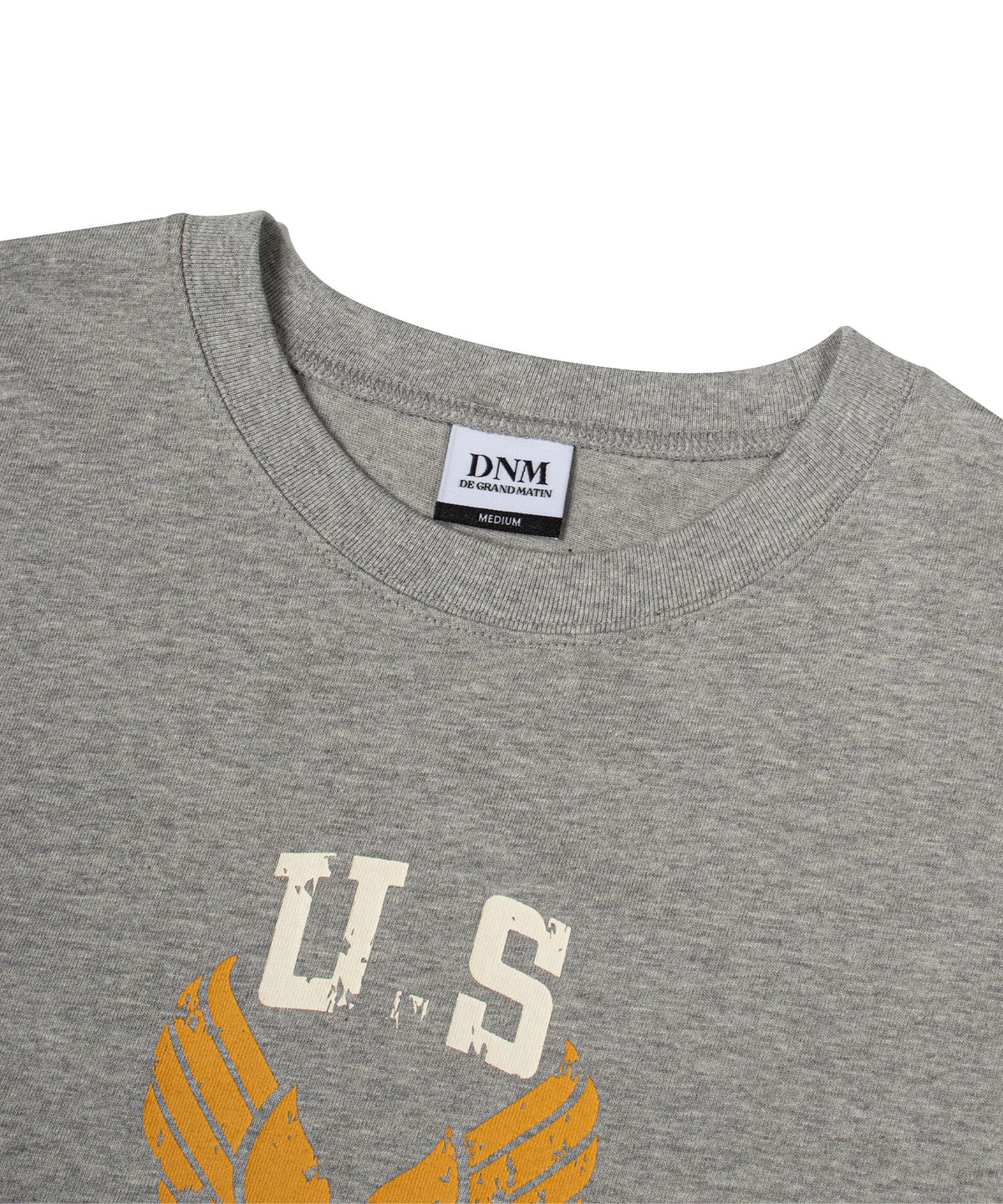 디 그랜드 마틴(DE GRAND MATIN) U.S FURCE TEE_MELANGE GRAY