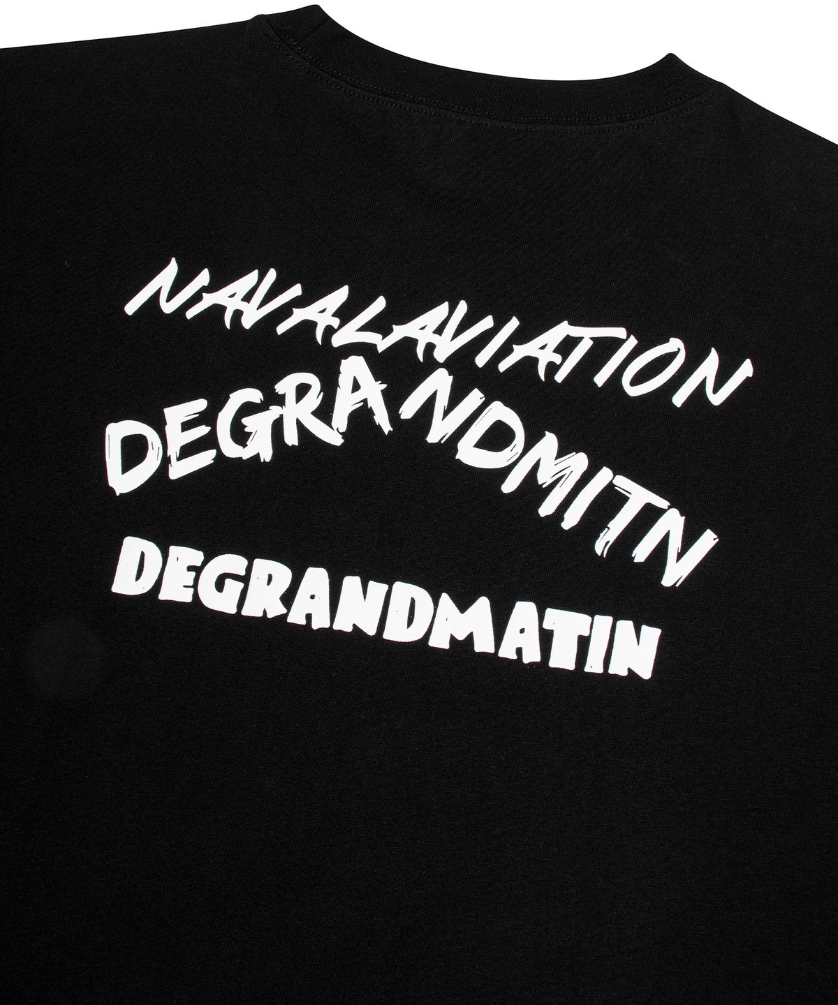 디 그랜드 마틴(DE GRAND MATIN) CROSS LOFO TEE_BLACK