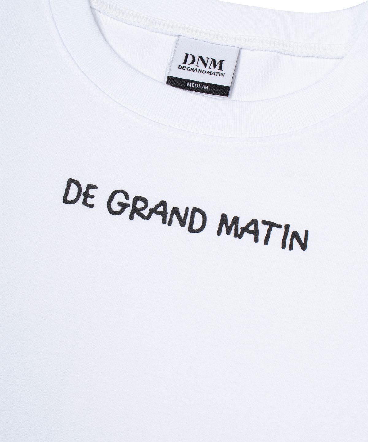 디 그랜드 마틴(DE GRAND MATIN) FRONT LOGO TEE_WHITE