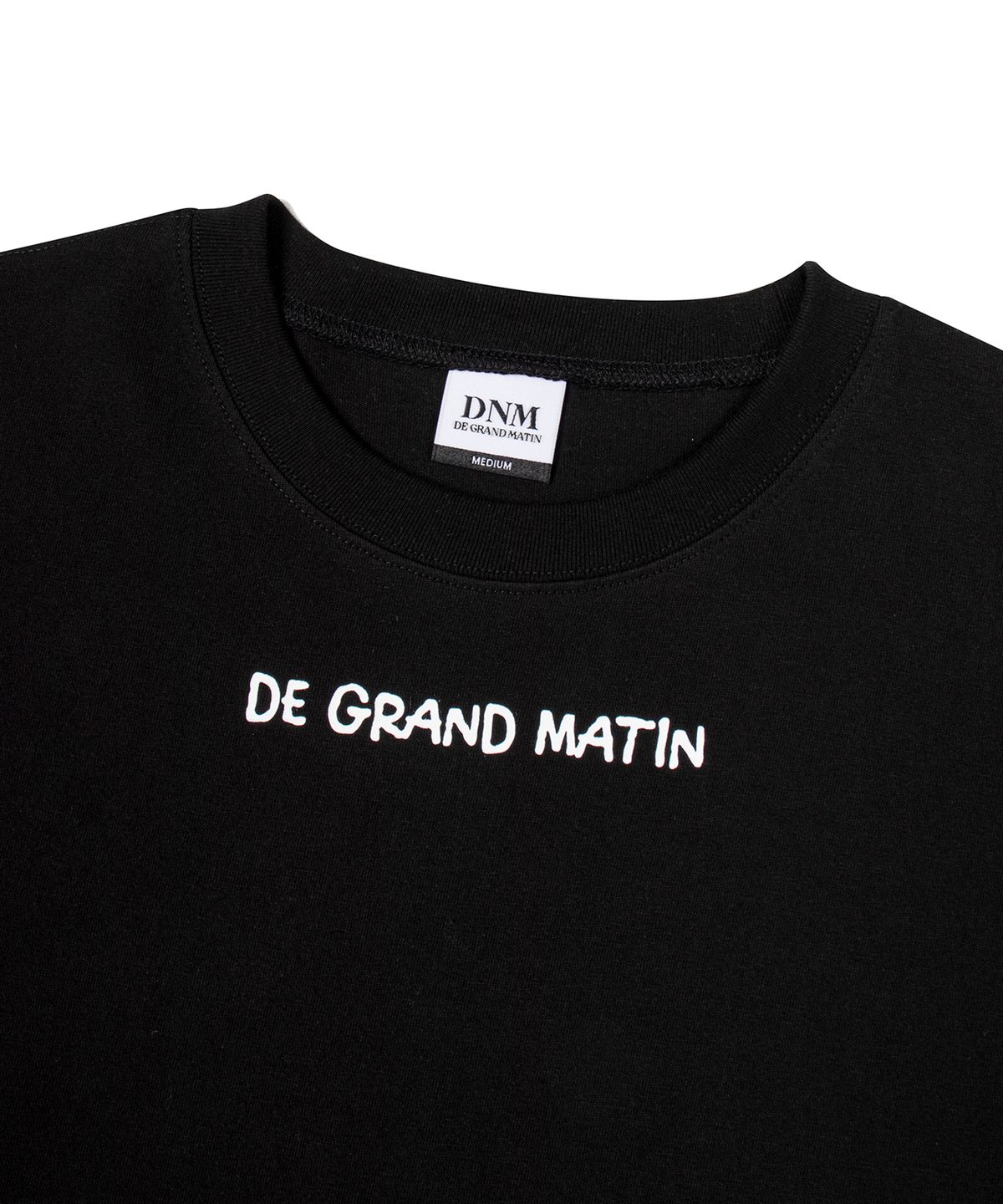 디 그랜드 마틴(DE GRAND MATIN) FRONT LOGO TEE_BLACK