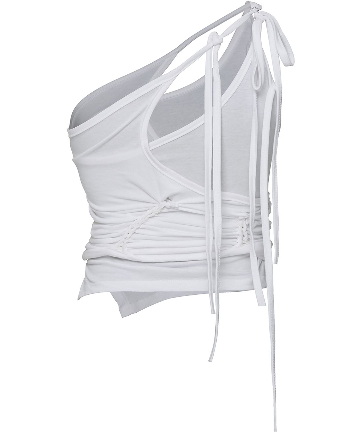 플레어업(FLAREUP) [SET] Handmade Twisted Layered Top (FL-118_White)