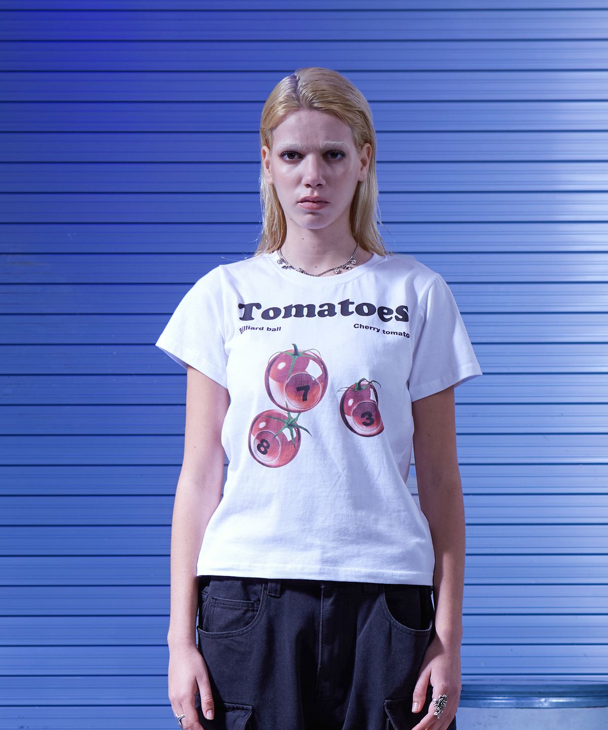 도미넌트(DOMINANT) Tomatoes Crop Tee White