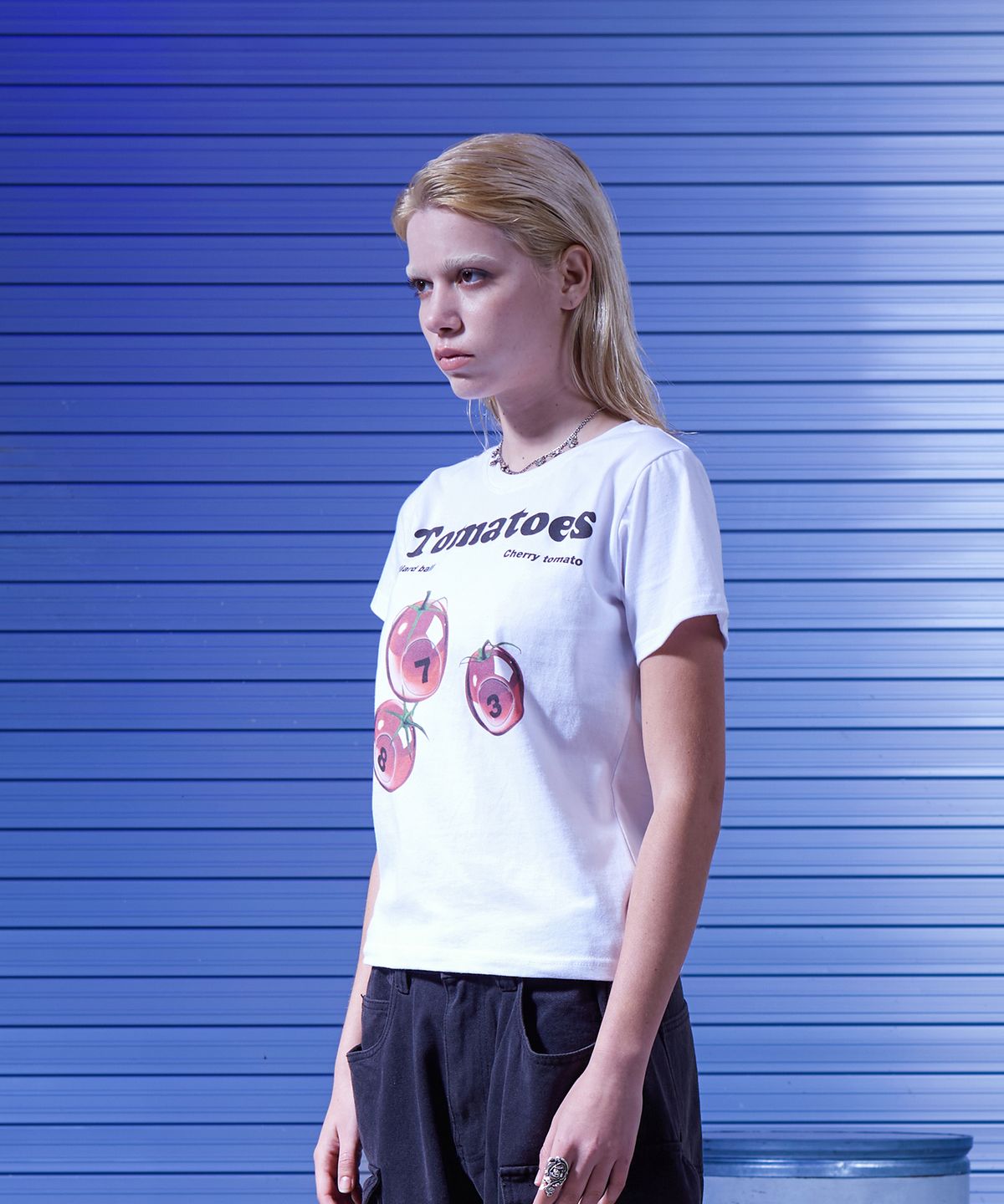 도미넌트(DOMINANT) Tomatoes Crop Tee White