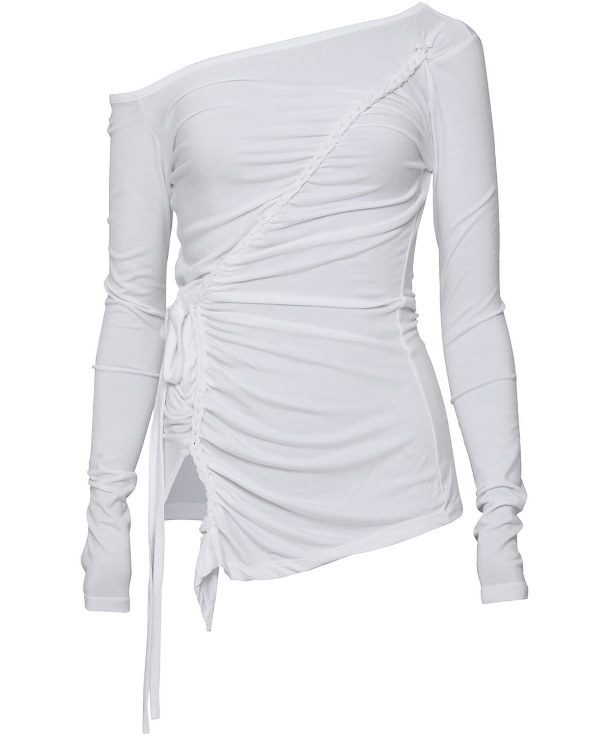 플레어업(FLAREUP) Handmade Twisted One-Shoulder Long Sleeve (FL-117_White)