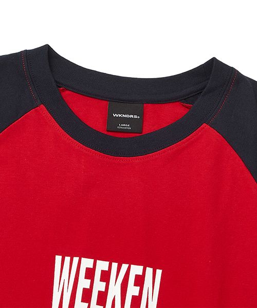 Tシャツ・カットソー WKNDRS LOGO REGLAN T-SHIRT 4XK776 MUSINSA | WKNDRS LOGO REGLAN T-SHIRT (RED)