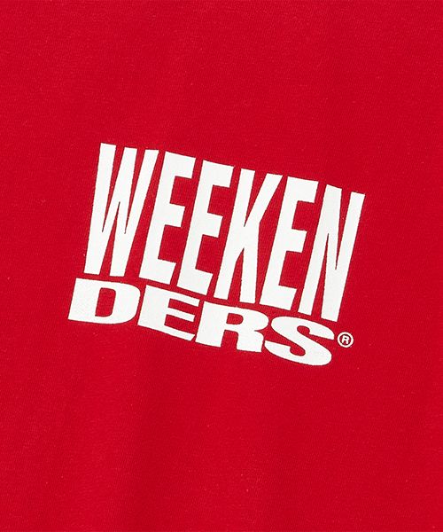 MUSINSA | WKNDRS LOGO REGLAN T-SHIRT (RED)