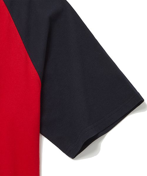 MUSINSA | WKNDRS LOGO REGLAN T-SHIRT (RED)