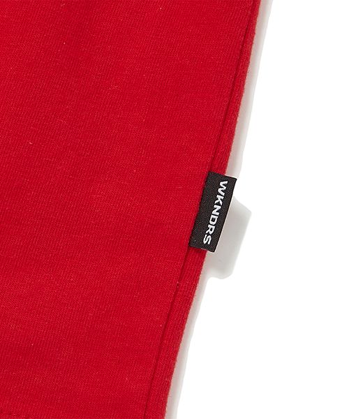 MUSINSA | WKNDRS LOGO REGLAN T-SHIRT (RED)