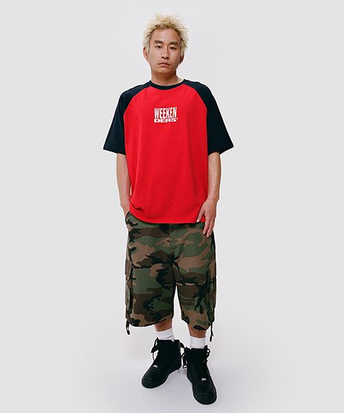 [WKNDRS] LOGO REGLAN T-SHIRT ★Tシャツ MUSINSA | WKNDRS LOGO REGLAN T-SHIRT (RED)