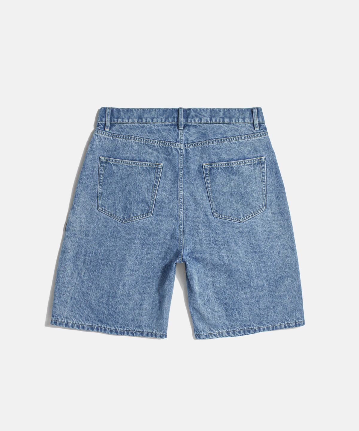 에스피오나지(ESPIONAGE) Double Pleats Denim Shorts Light Indigo