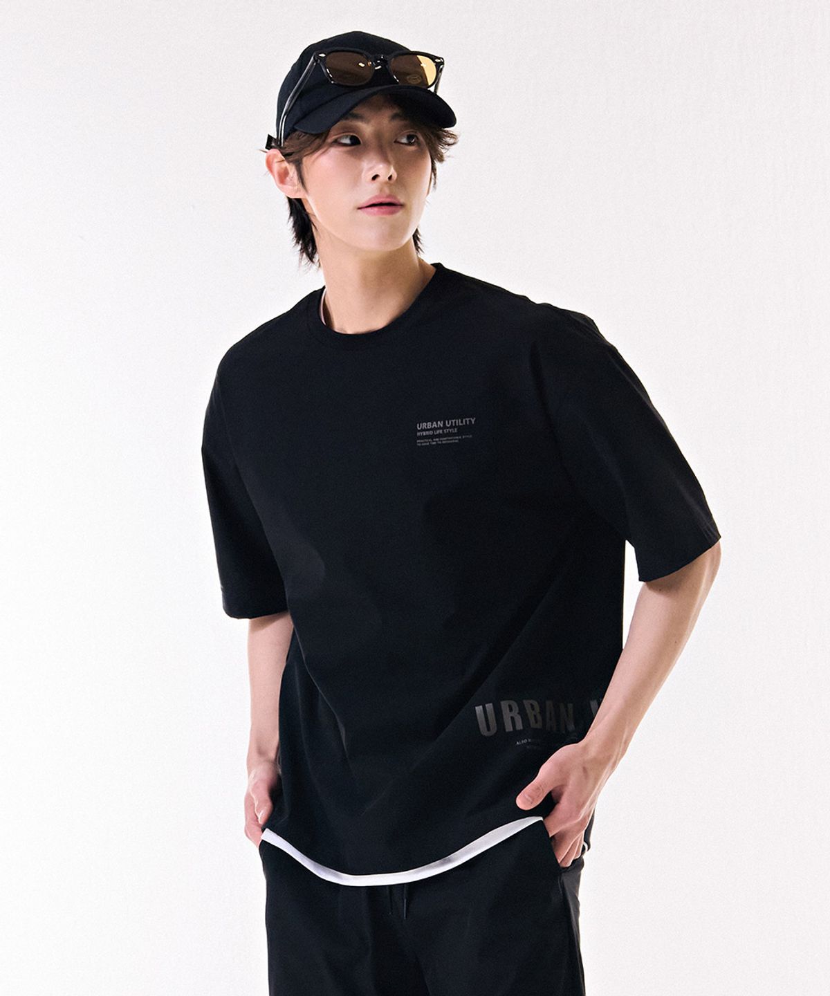 체이스컬트(CHASECULT) 공용 스트레치 그래픽 반팔 티셔츠-DBRU5824D03