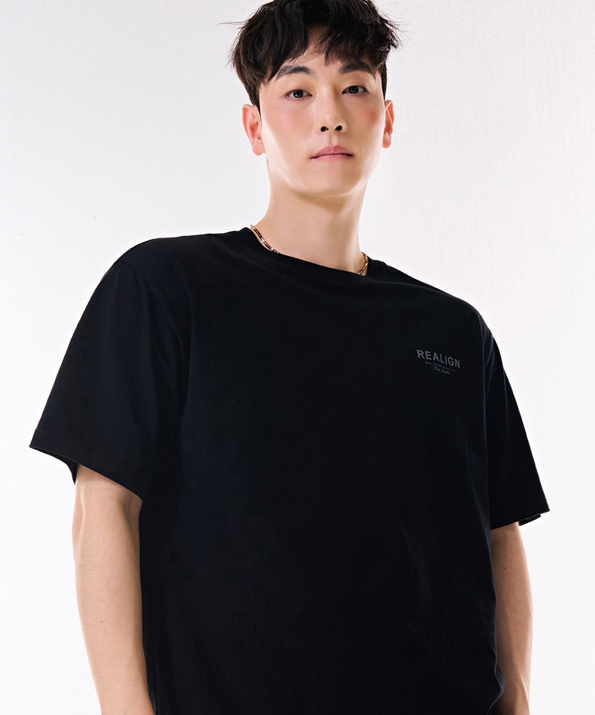 체이스컬트(CHASECULT) 공용 뒷판 그래픽 반팔 티셔츠-DBZU5802C03