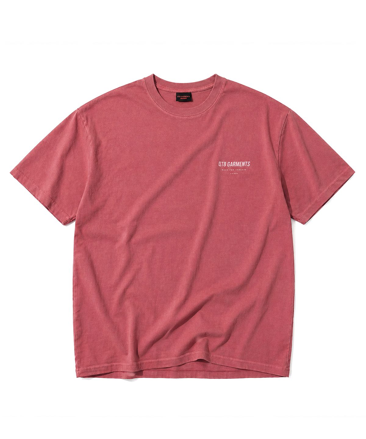 큐티에잇 가먼츠(QT8 GARMENTS) LB Pigment Simple Logo Tee (Red)