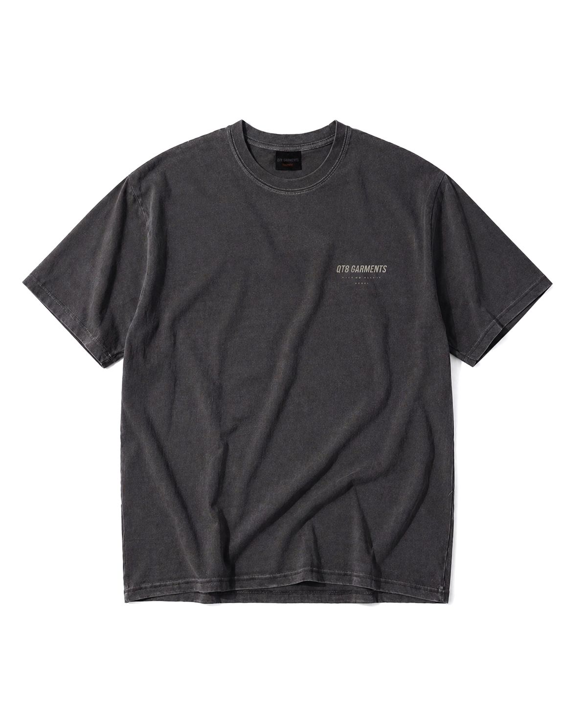 큐티에잇 가먼츠(QT8 GARMENTS) LB Pigment Simple Logo Tee (Charcoal)