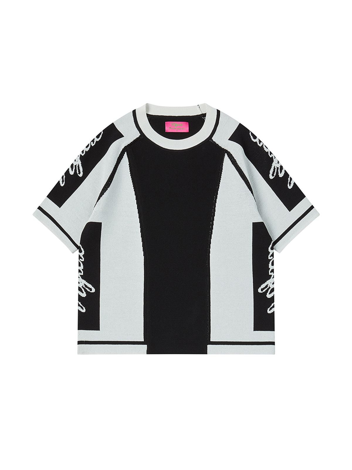 엔와이엑스엑스(NYXX) SPORT STRETCH KNIT TOP BLACK
