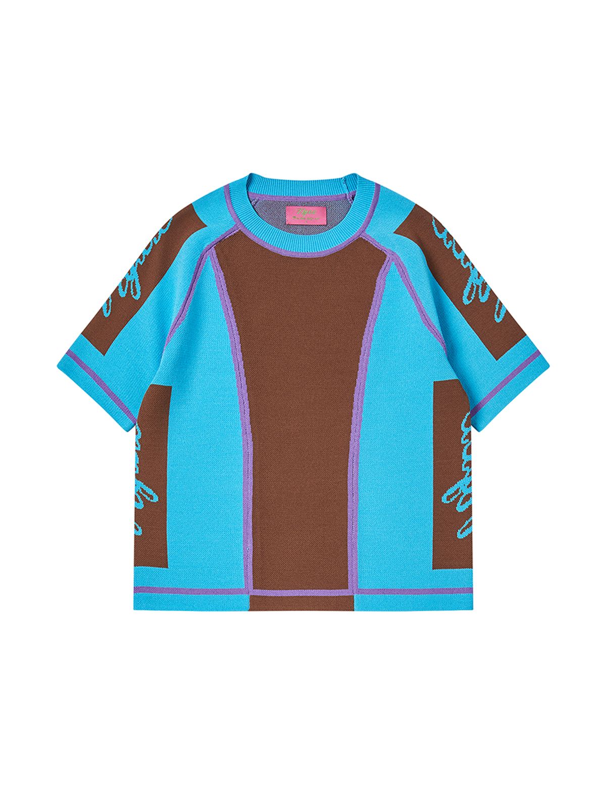 엔와이엑스엑스(NYXX) SPORT STRETCH KNIT TOP BROWN