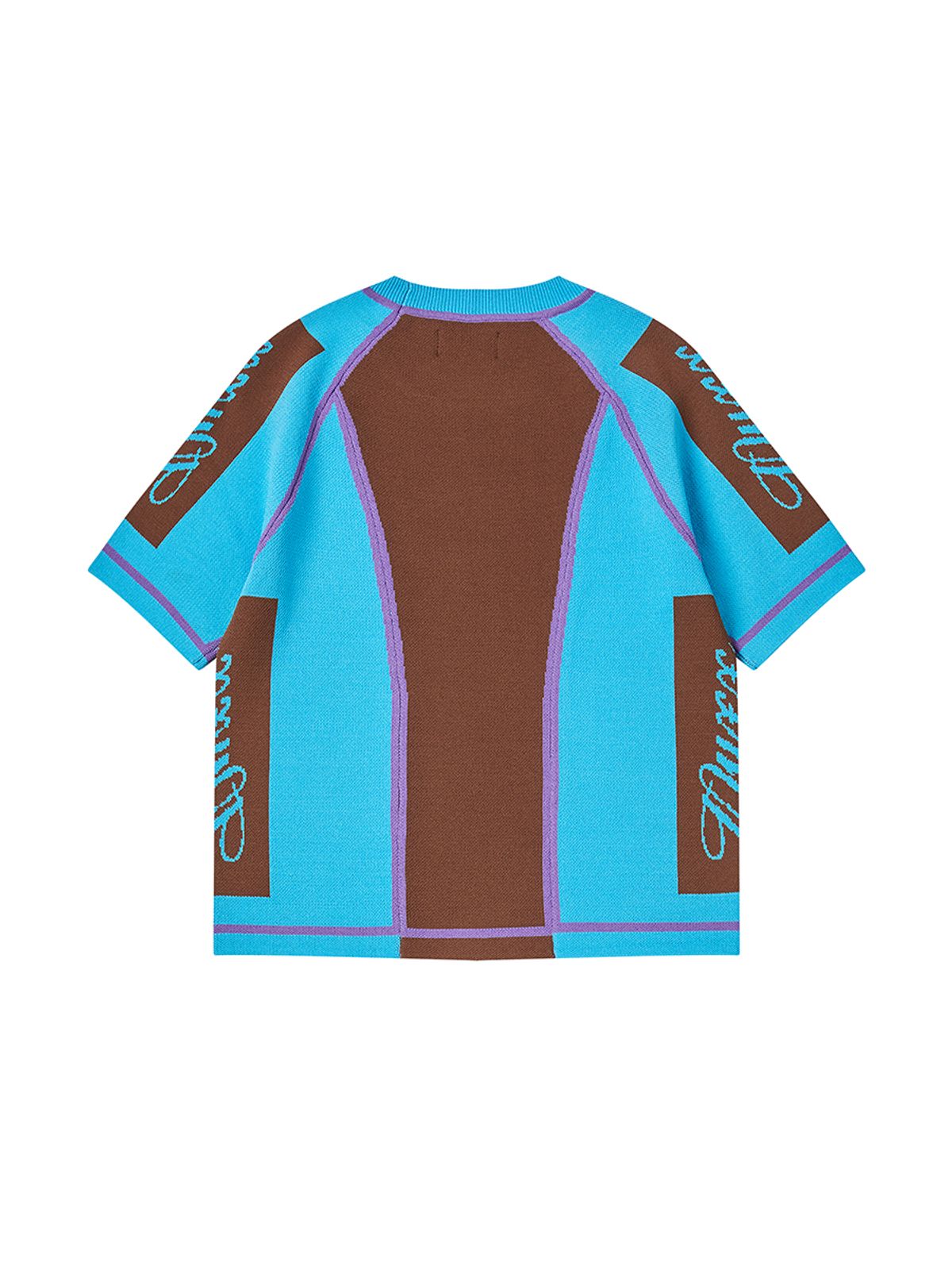 엔와이엑스엑스(NYXX) SPORT STRETCH KNIT TOP BROWN