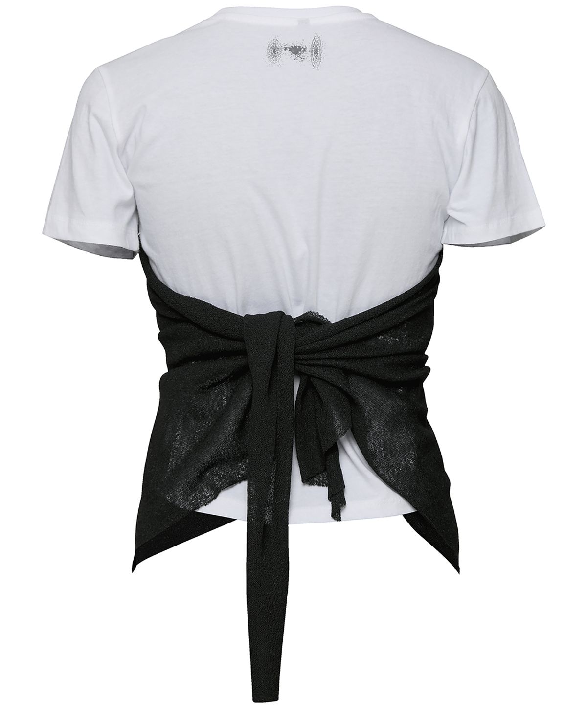 플레어업(FLAREUP) Bustier Layered T-Shirt (FL-122_White&Black)