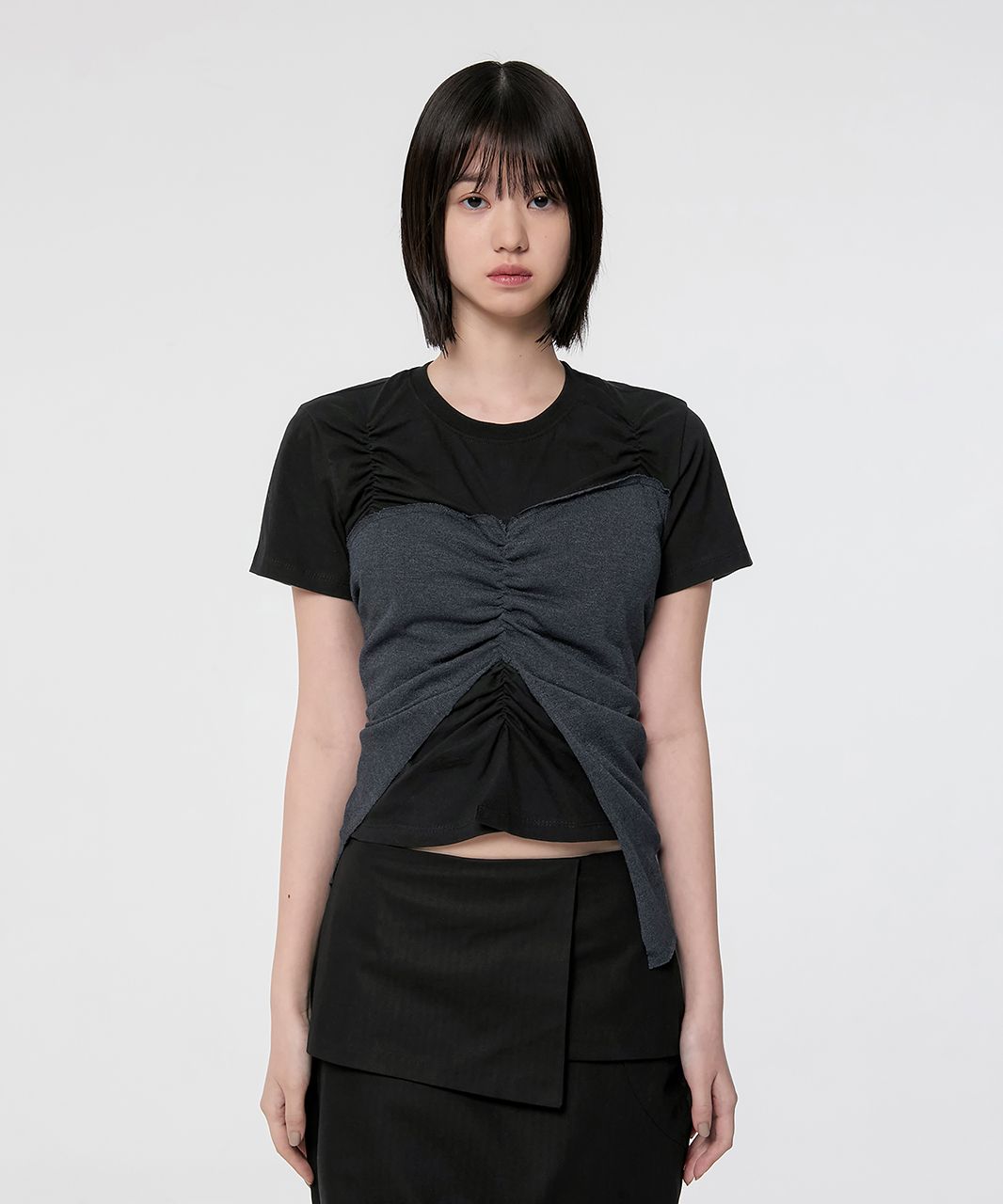 MUSINSA | FLAREUP Bustier Layered T-Shirt (FL