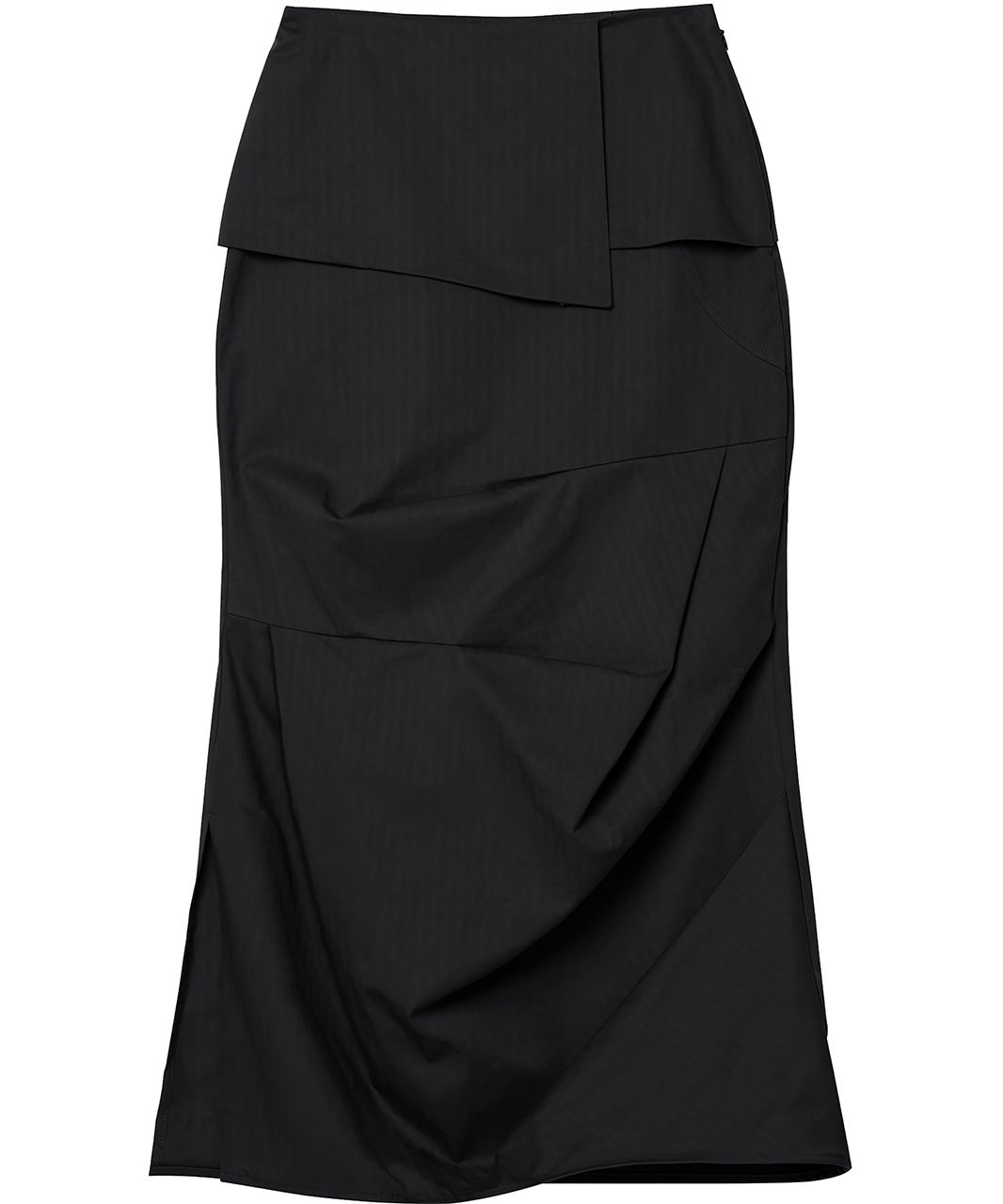 ★FLAREUP★DRAPE LAYERED MAXI SKIRT FL-238 Drape Layered Maxi Skirt (FL-238_Black) - FLAREUP | 60