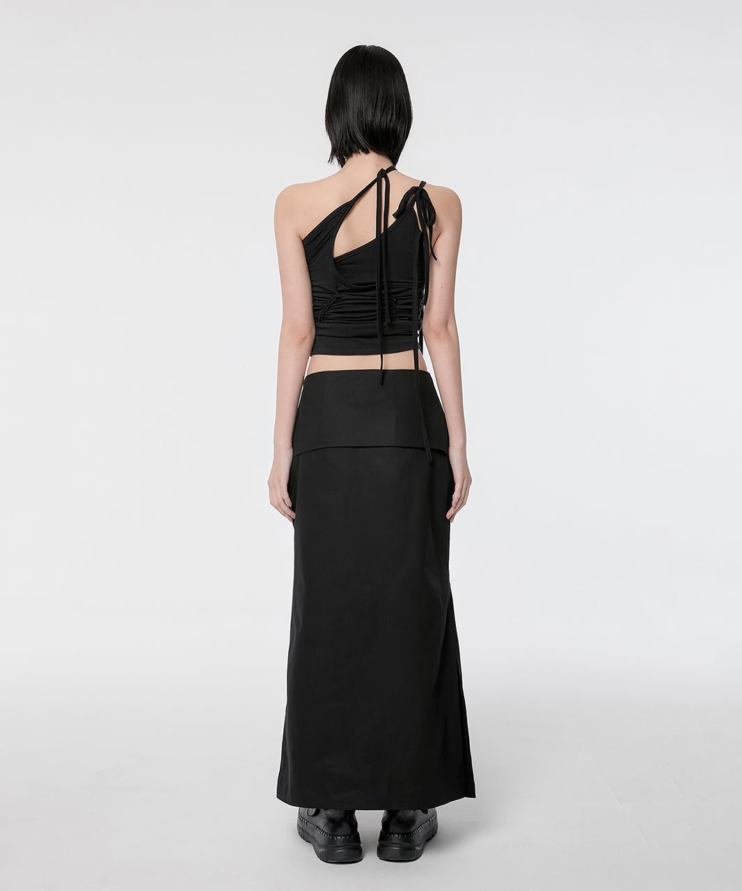 ★FLARE UP★ Layered Pleats Skirt FL242Black Layered Pleats Skirt (FL-242_Black) - FLAREUP | 60% - Asian