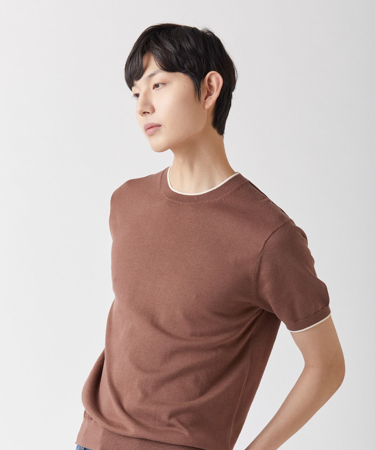 매너그램(MANNERGRAM) 울트라파인 실켓 라운드니트_안티필링 - 7color