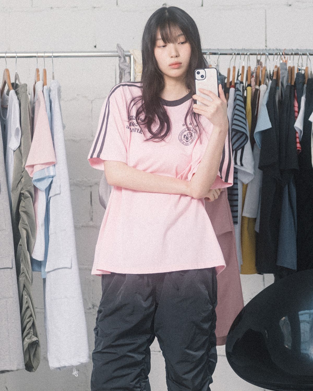 해비즘(HAVISM) LLF UNIFORM S/S TEE(PINK)