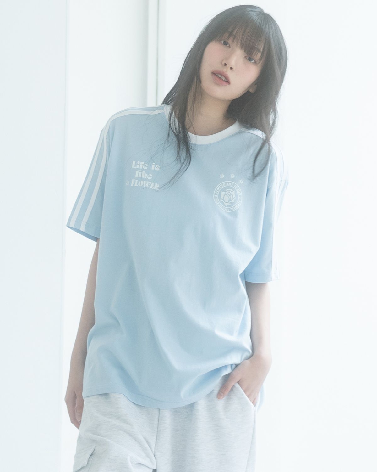 해비즘(HAVISM) LLF UNIFORM S/S TEE(SKY BLUE)
