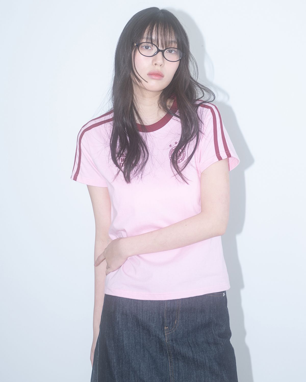 해비즘(HAVISM) W LLF UNIFORM S/S TEE(PINK)