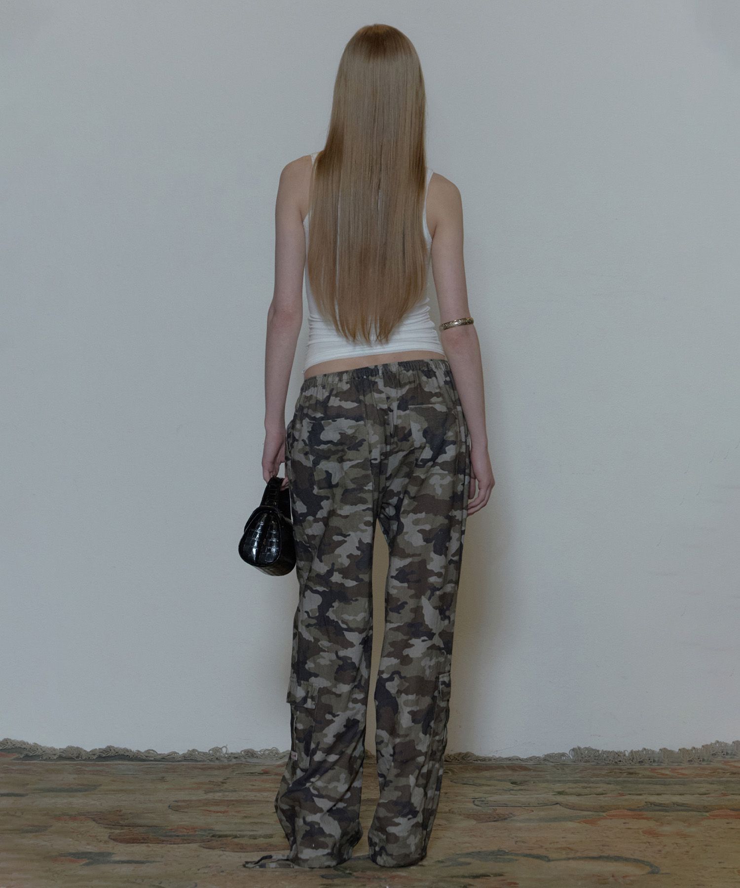 WYM LIDNM WOOL LINEN BACKSATIN CARGO