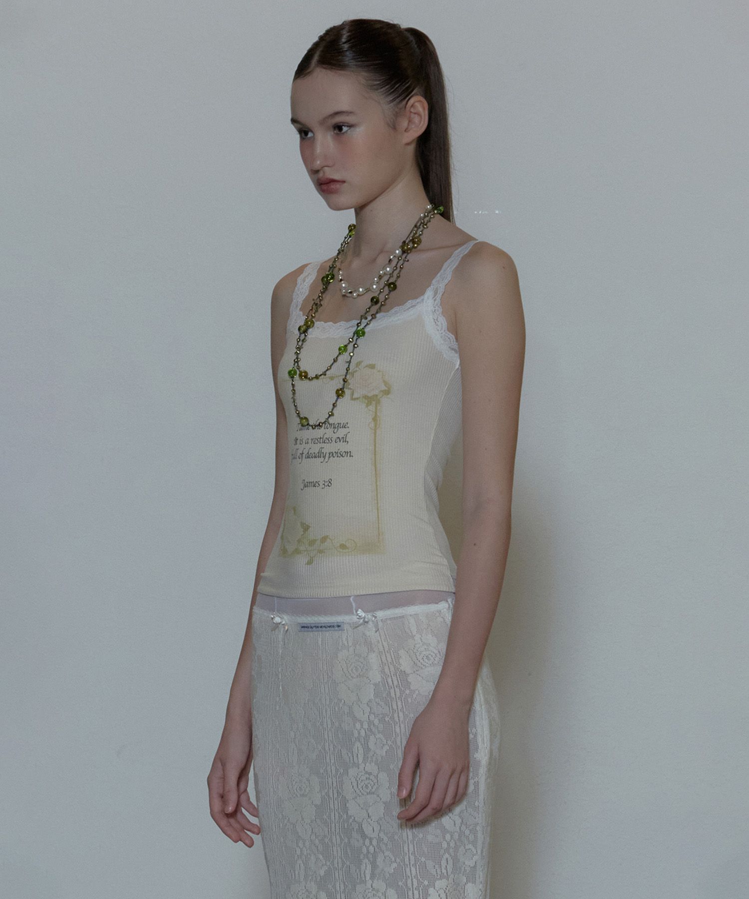 MUSINSA | SCULPTOR Rose Camisole Raw
