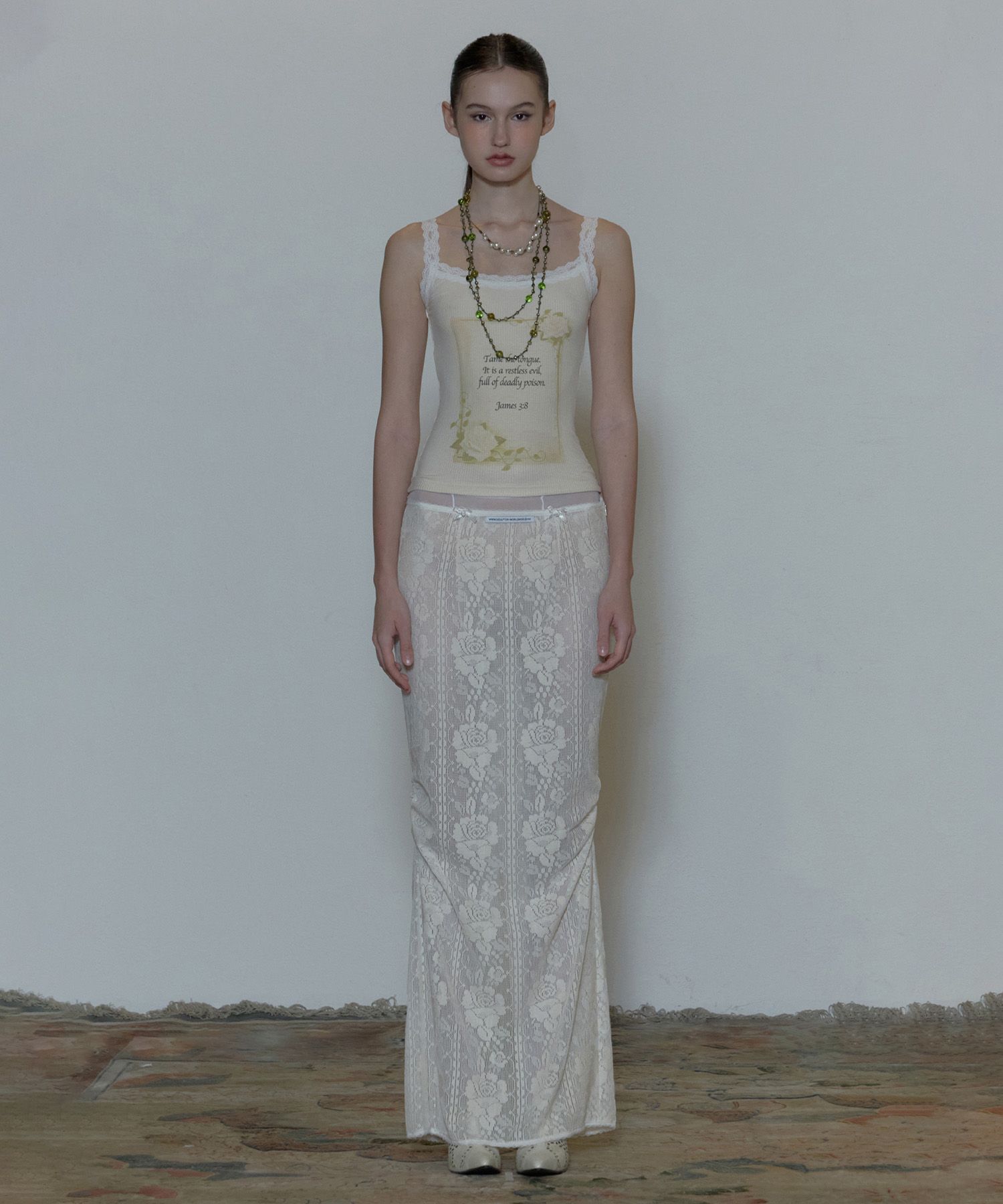 MUSINSA | SCULPTOR Rose Camisole Raw