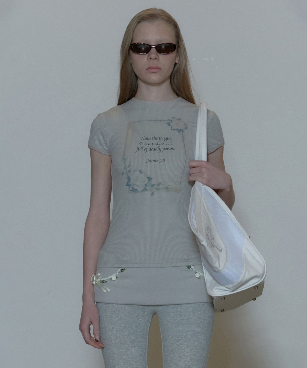 스컬프터(SCULPTOR) Rose Ringer Tee Ice